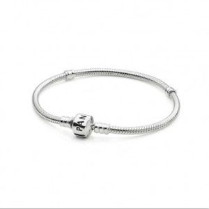 PANDORA Sterling Silver Bracelet w/ Barrel Clasp